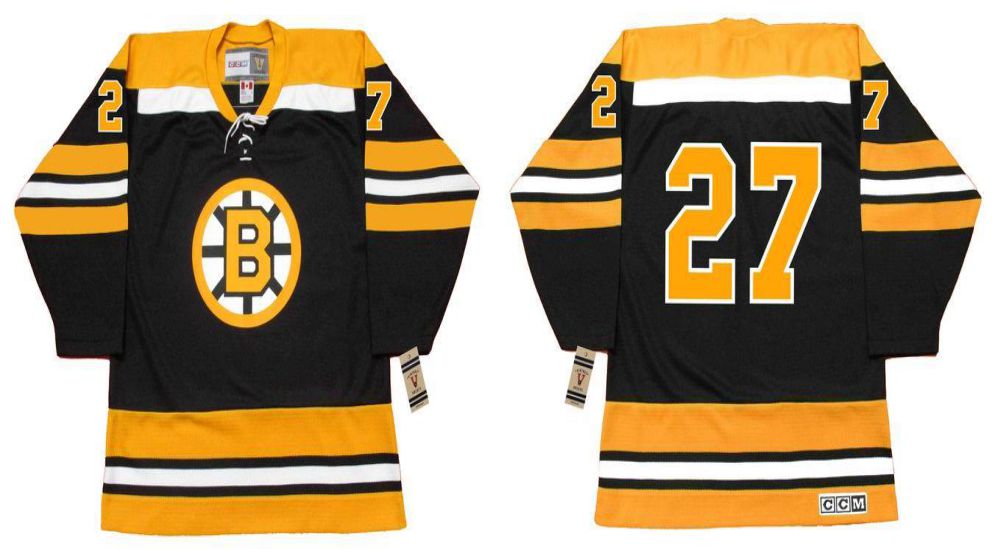 2019 Men Boston Bruins #27 No name Black CCM NHL jerseys